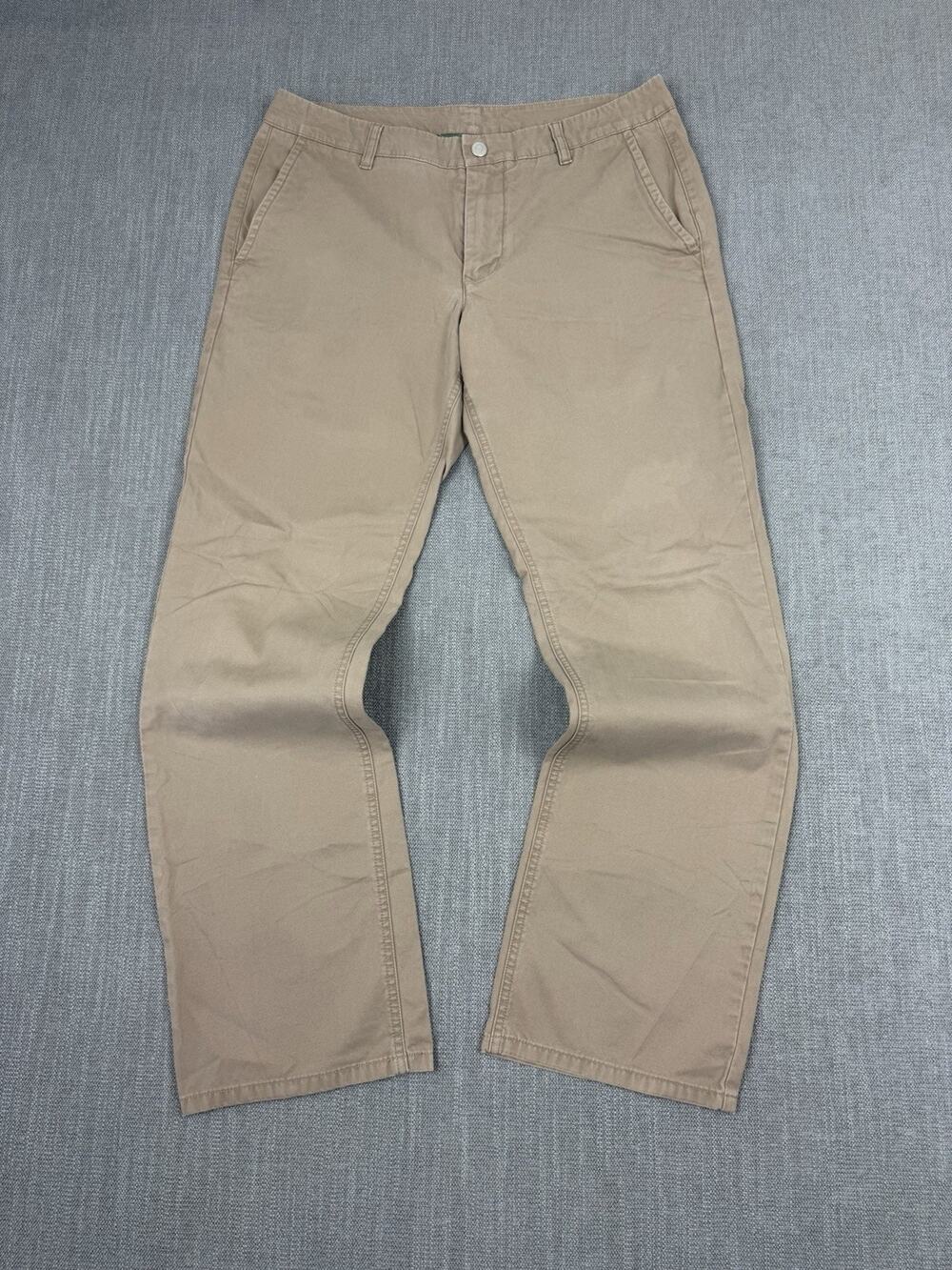 Bonobos Washed Chinos Pants Men’s 33x32 Khaki Brown Straight Casual Cotton